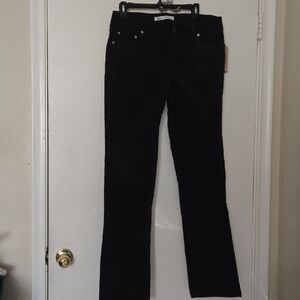 Woolrich Women's Straight Leg Black Corduroy Jeans Size 10 NWT